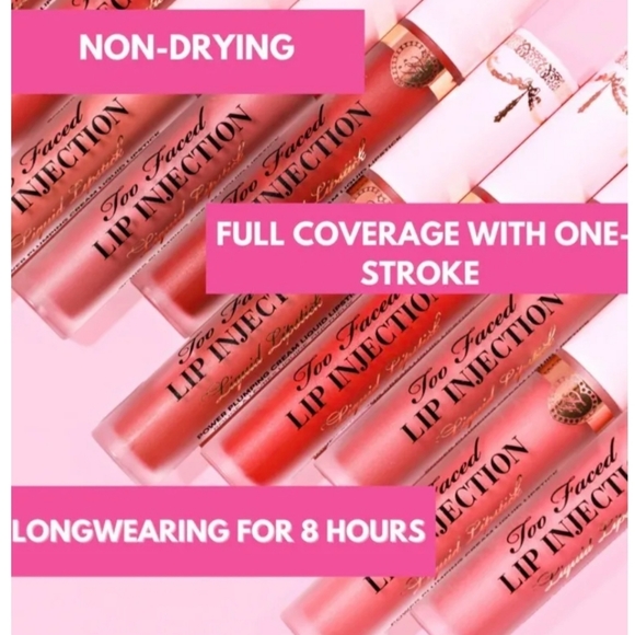 Too Faced Lip Injection Liquid Lipstick | Large & In Charge | Brand New in Box - Picture 7 of 9
